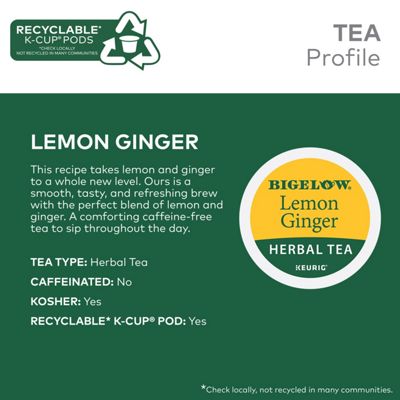 Keurig - Lemon Ginger Herbal Tea - Image 6